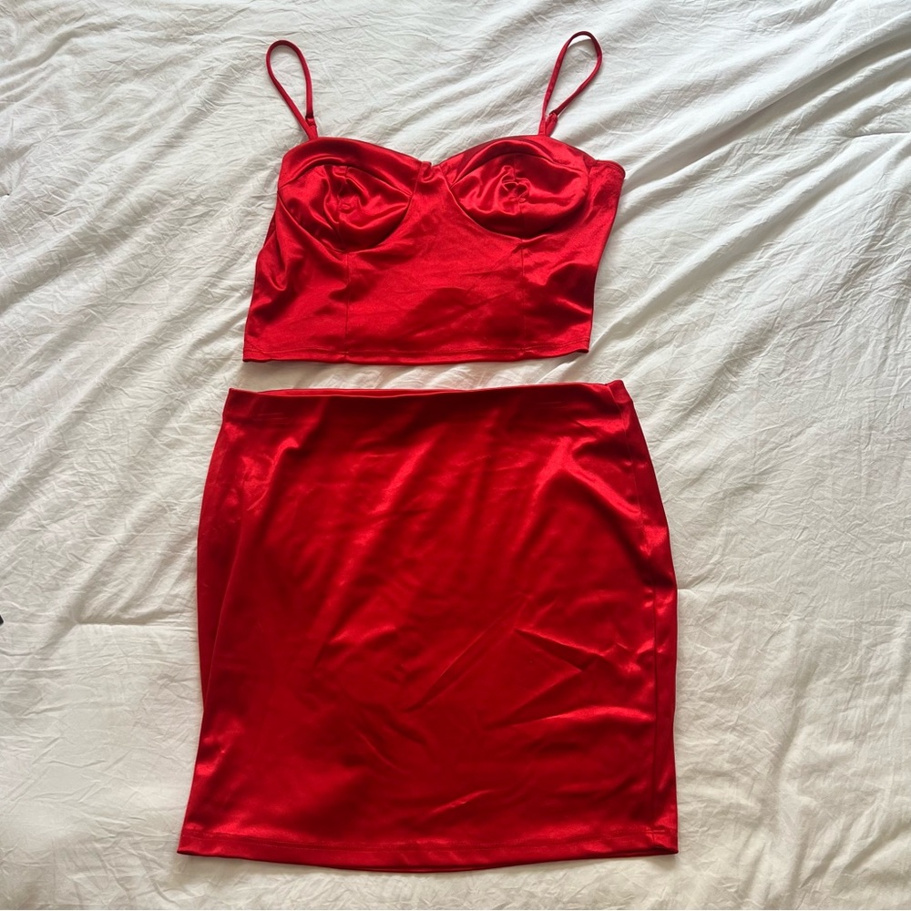 Satin 2 piece set